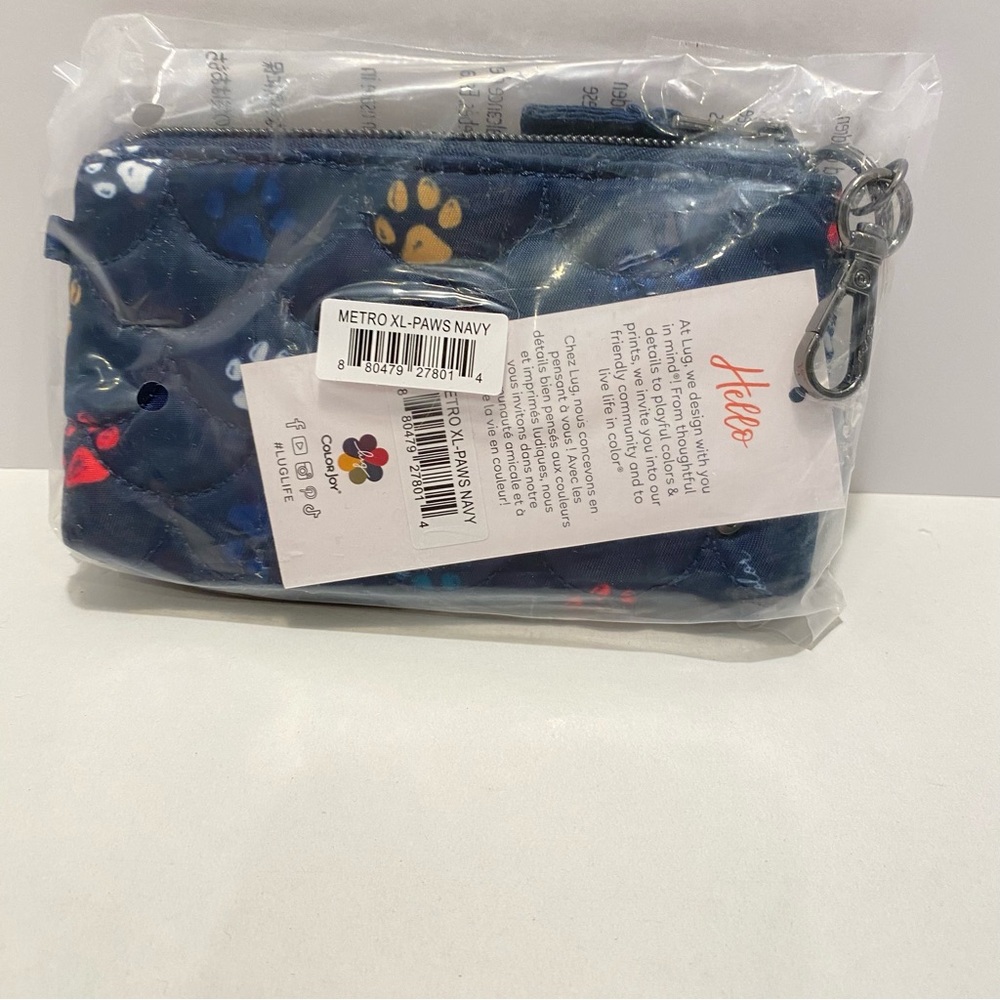 🐾 Lug Metro XL. “Paws Navy”. NWT